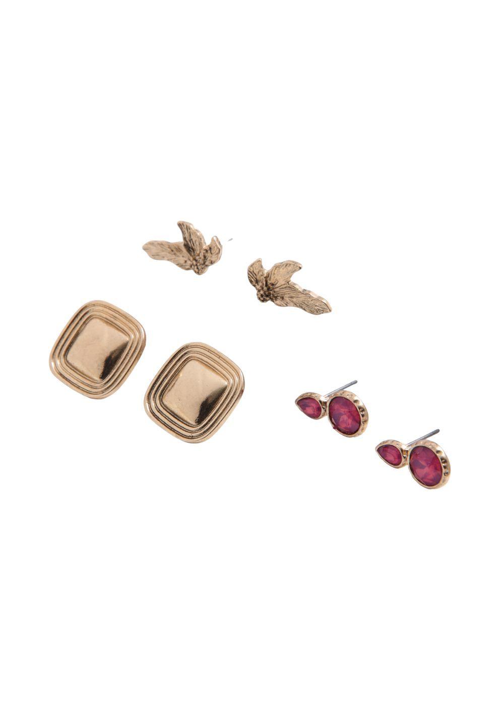 Set de 3 aros Mirlo Dorado ID-0