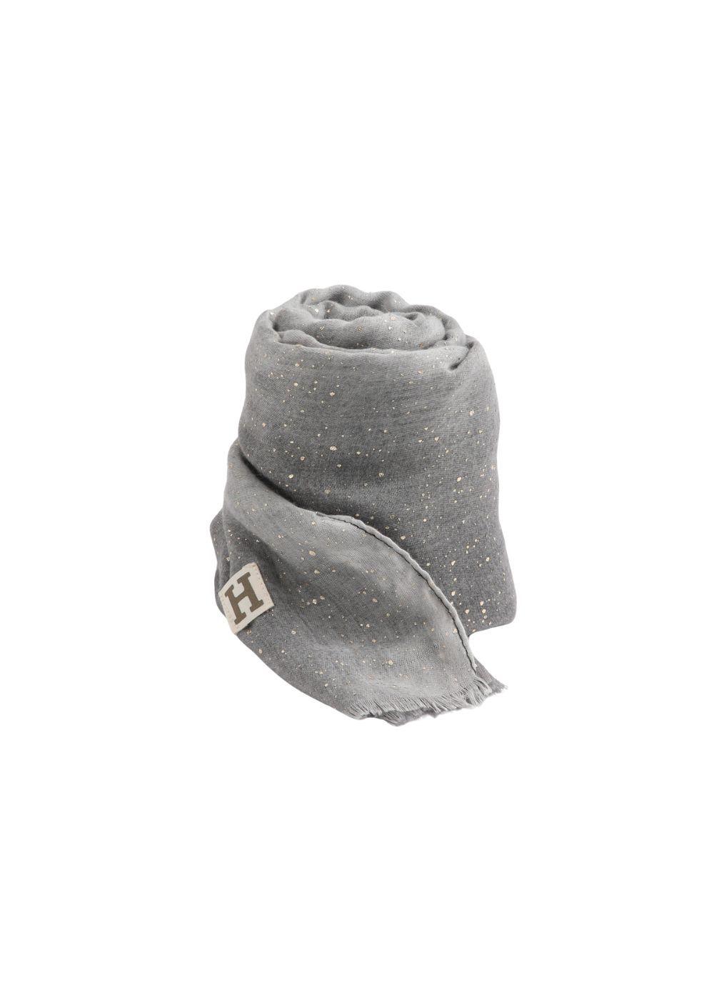 Pañuelo Estampado Edgar Brillos Gris Humana-0