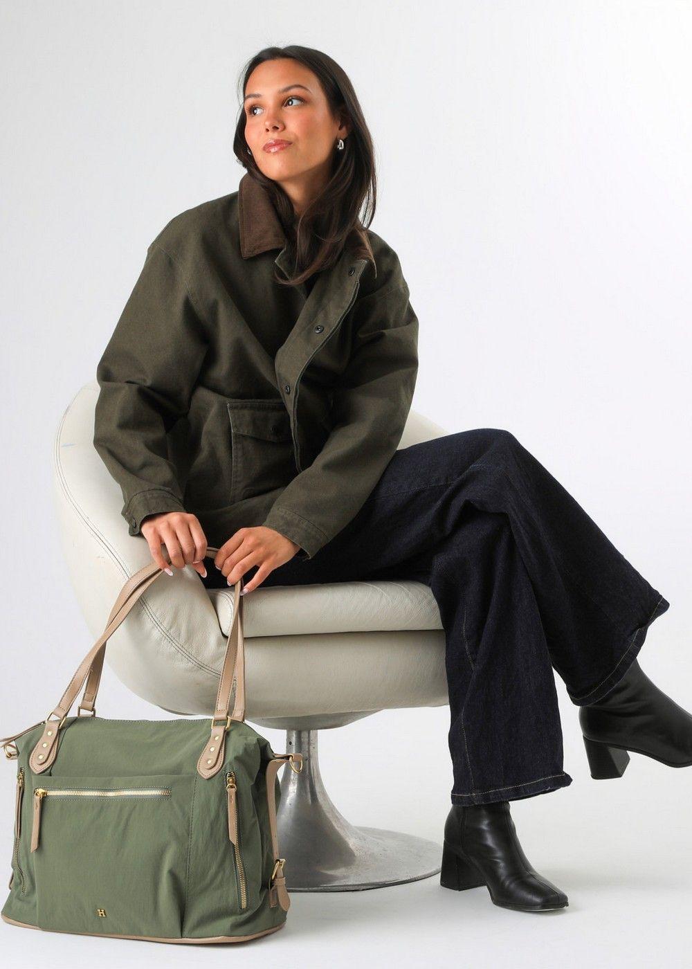 Cartera Hombro Vittoria Green Humana-3