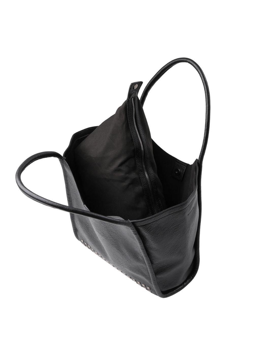 Cartera Tote Ecocuero Carla Negro Humana-3