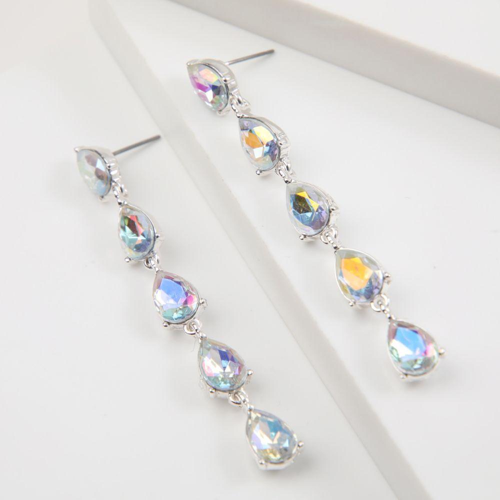 Aros Largo Aloia Plateado i-D-0