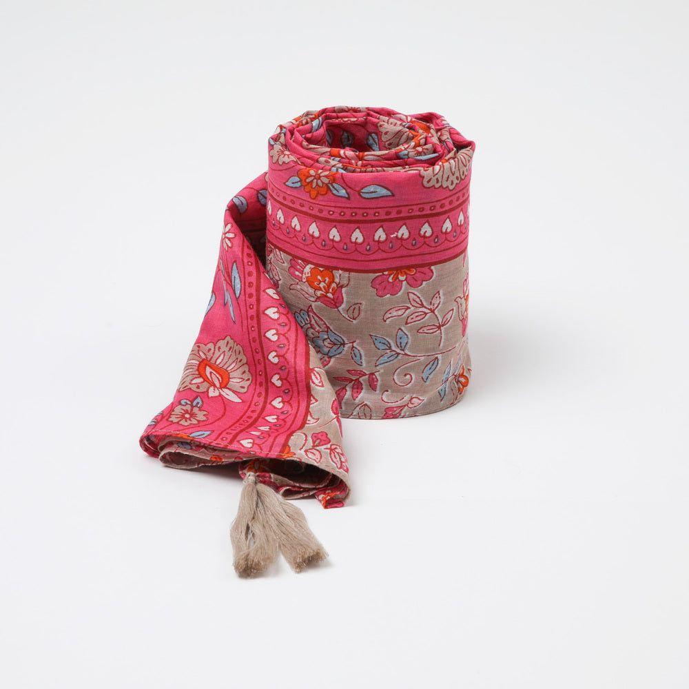 Pañuelo Estampado Sándalo Beige i-D-0