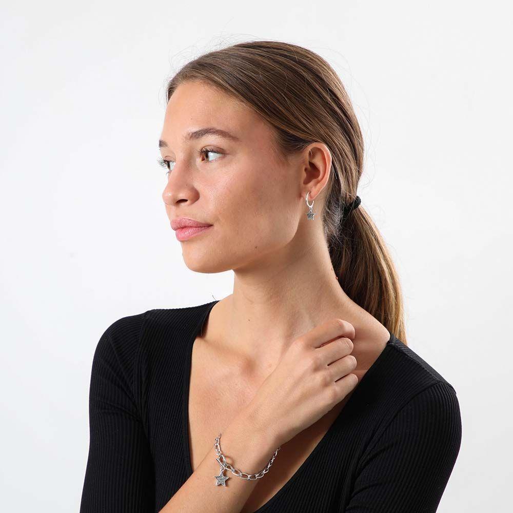 Aros Argolla Universe Plateado Humana-1