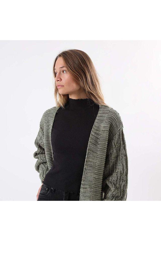Sweater Tejido Melange Café  Humana-2