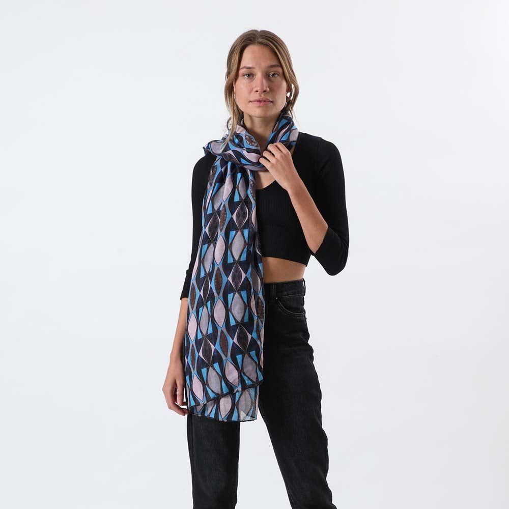 Pañuelo Estampado Modry Azul i-D-1