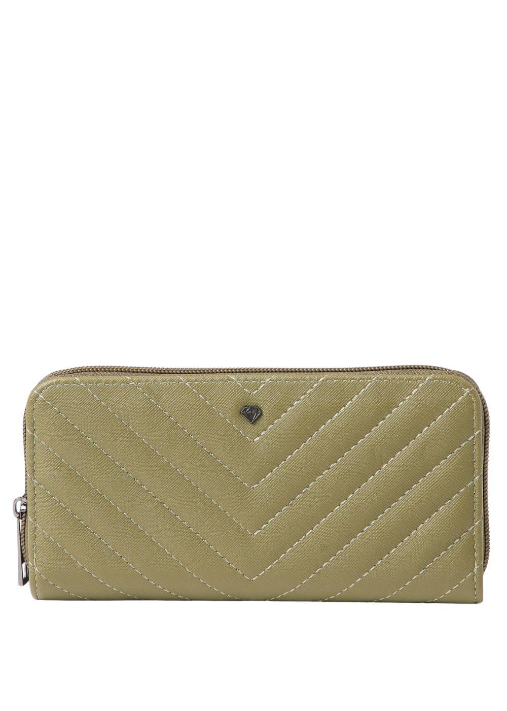 Billetera Grande Quilted Military Green i-D-0