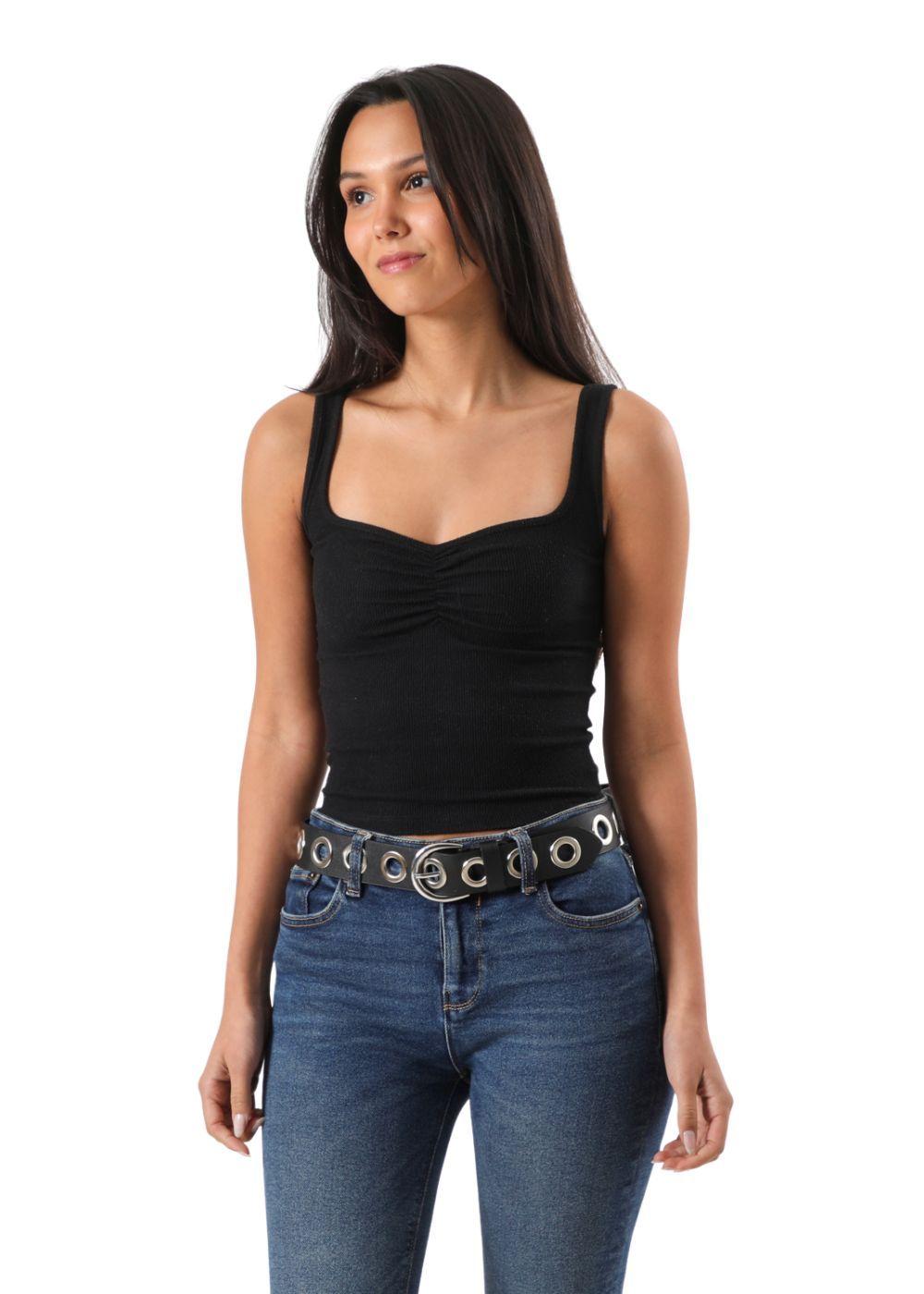 Cinturón Eyelet Negro i-D-1
