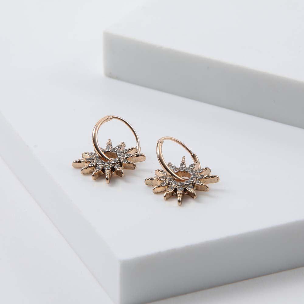 Aros Argolla Estrella Dorado Humana-0