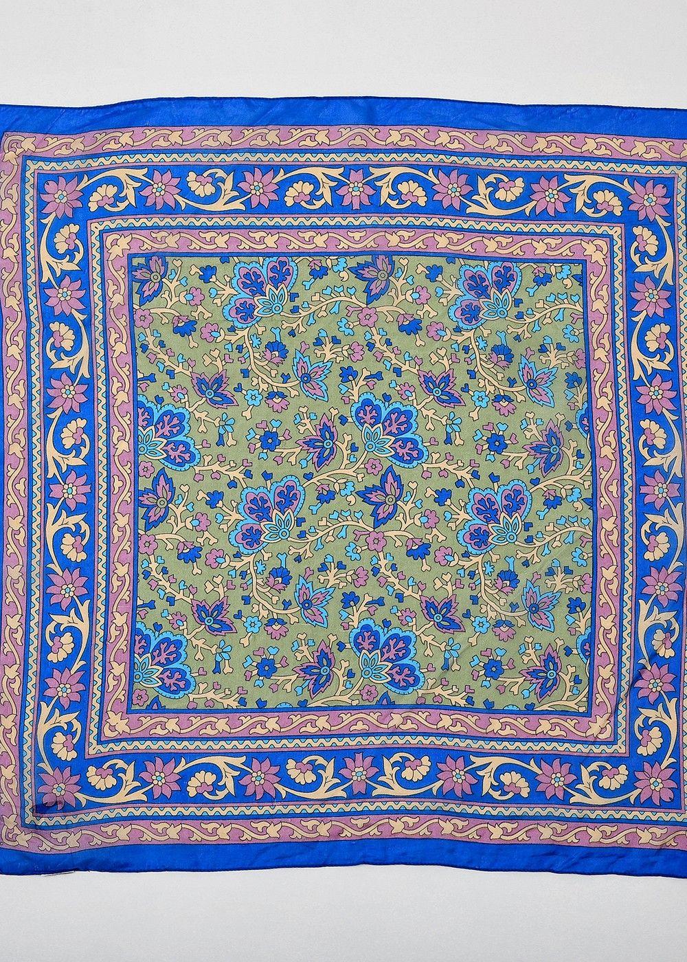 Pañuelo Seda Anaya Azul Humana-0