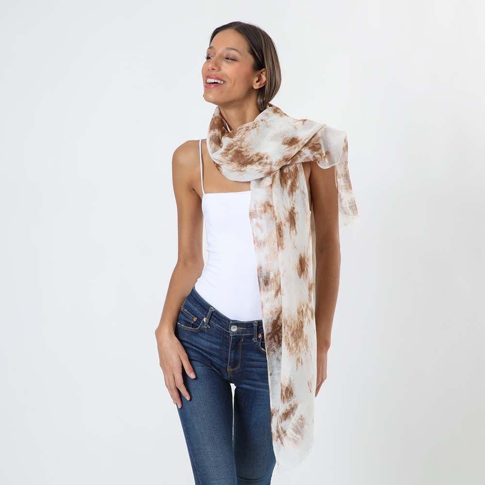 Pañuelo Estampado Teide Café Humana-2