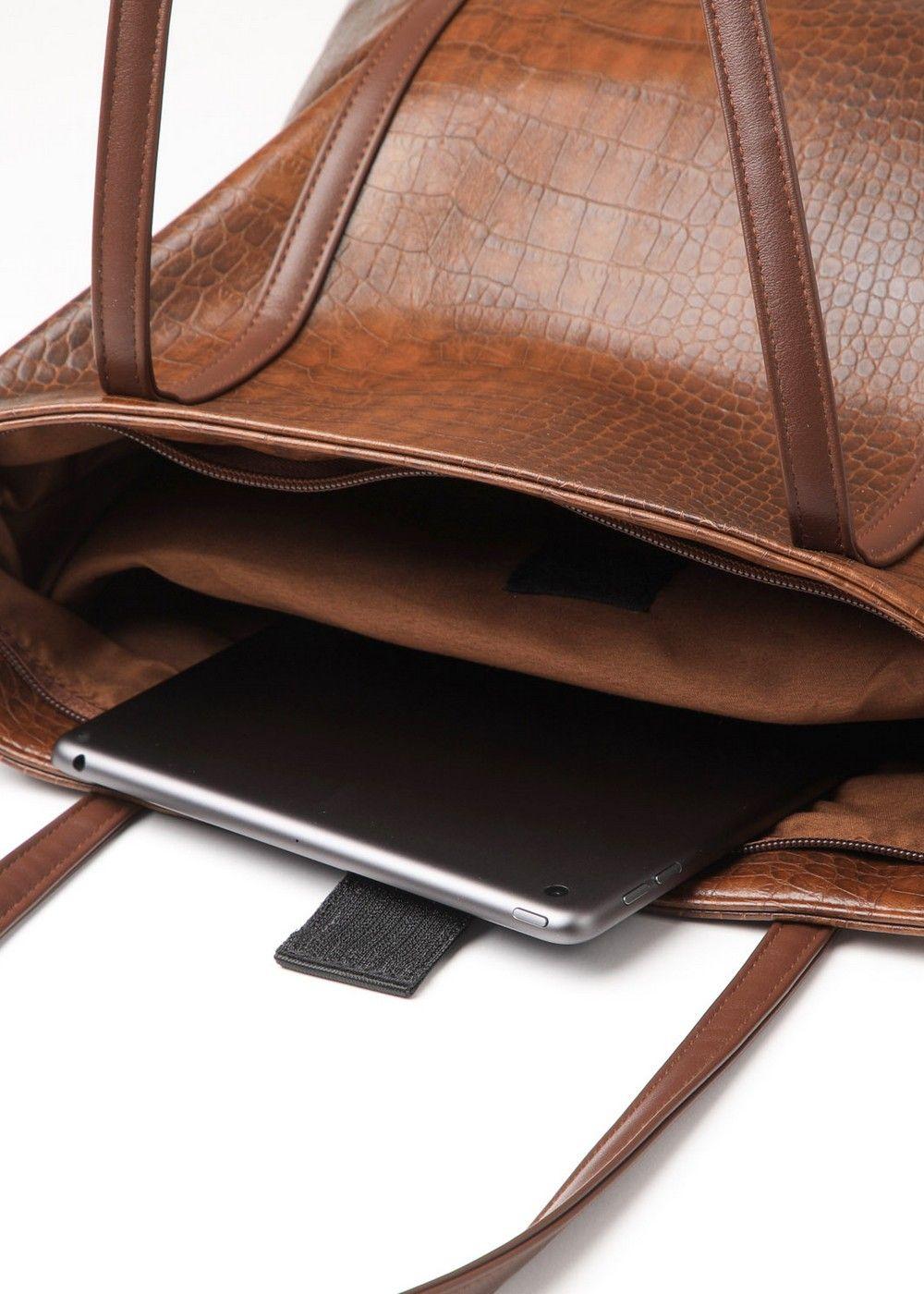 Cartera Tote Beryl Café Humana-3