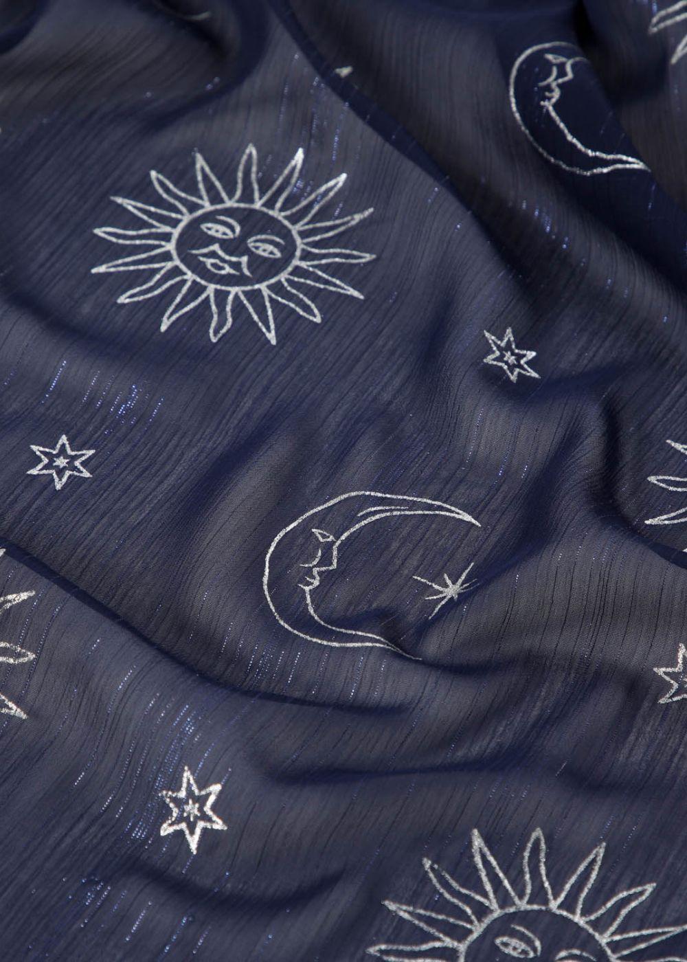 Pañuelo Estampado Belfast Azul Humana-1