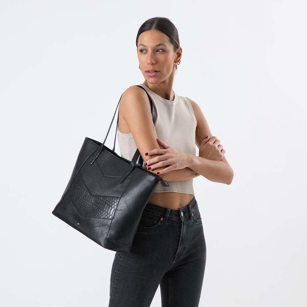 Cartera Hombro Queen Negra i-D-3