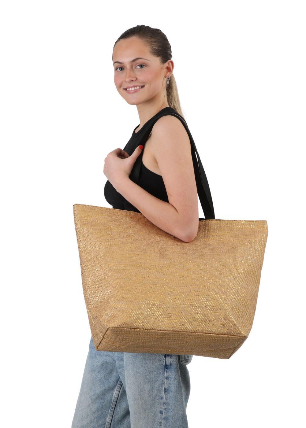 Cartera Tote Sicilia Beige Playa ID-3