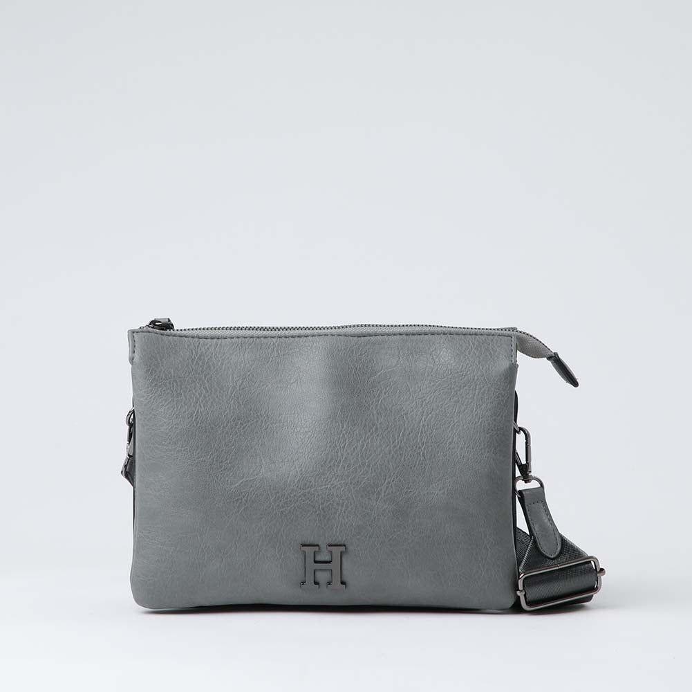 Cartera Cruzada Joss Plateada Humana-0
