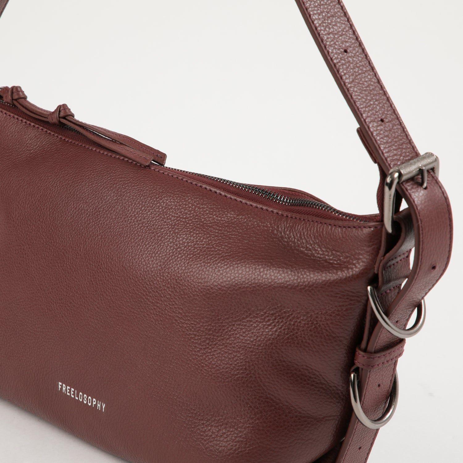 Cartera Cuero Hombro Dubai Burgundy-2