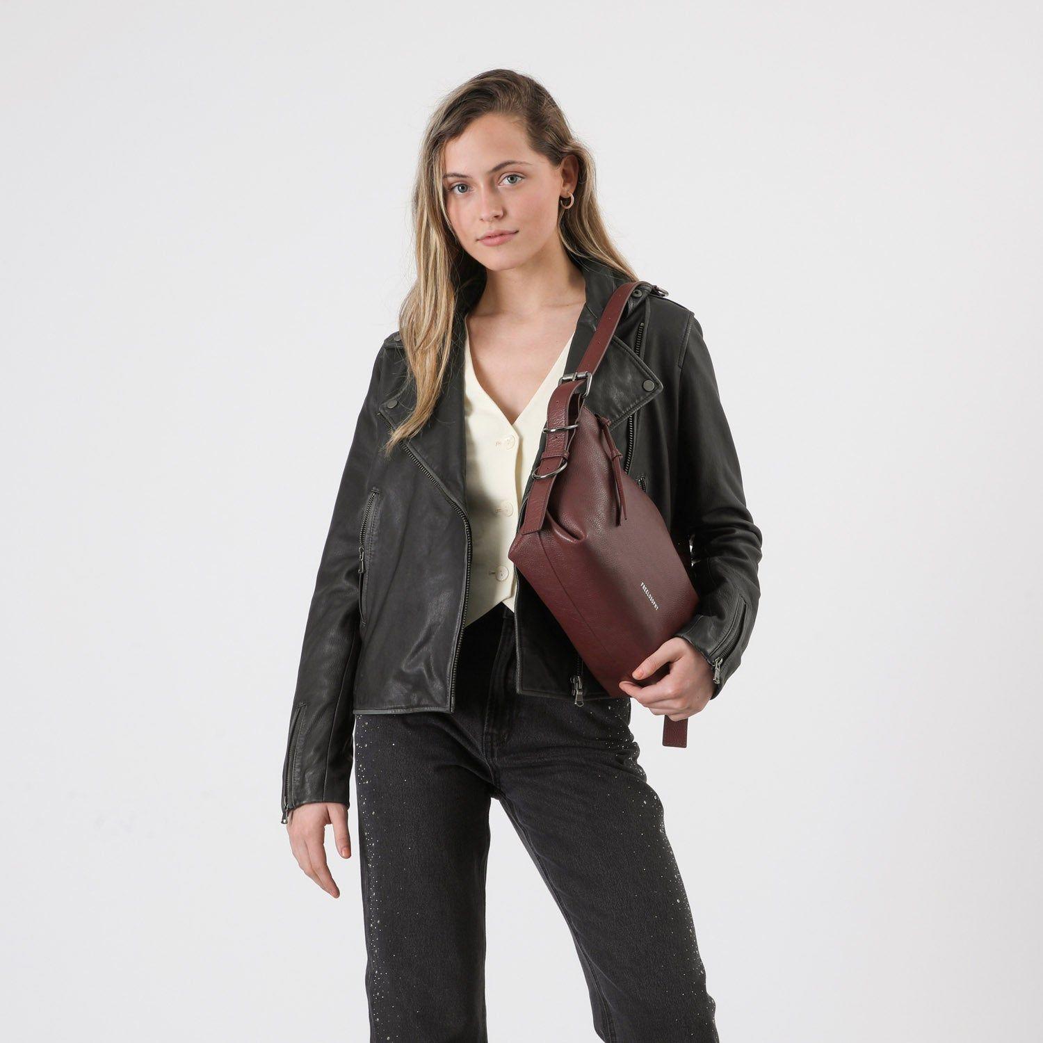 Cartera Cuero Hombro Dubai Burgundy-3
