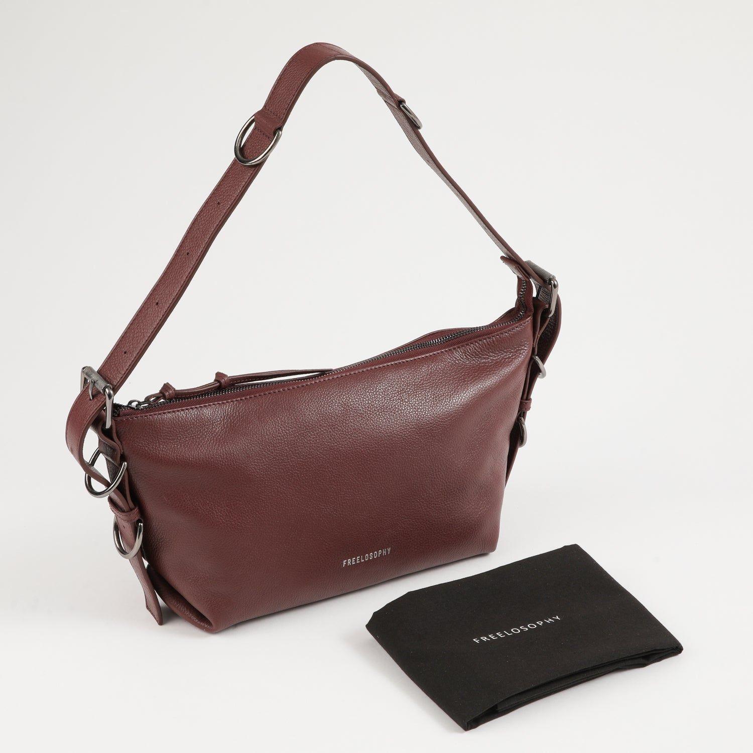 Cartera Cuero Hombro Dubai Burgundy-4