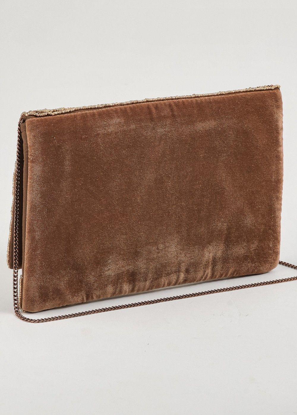 Cartera Clutch Billie Dorado Humana-2