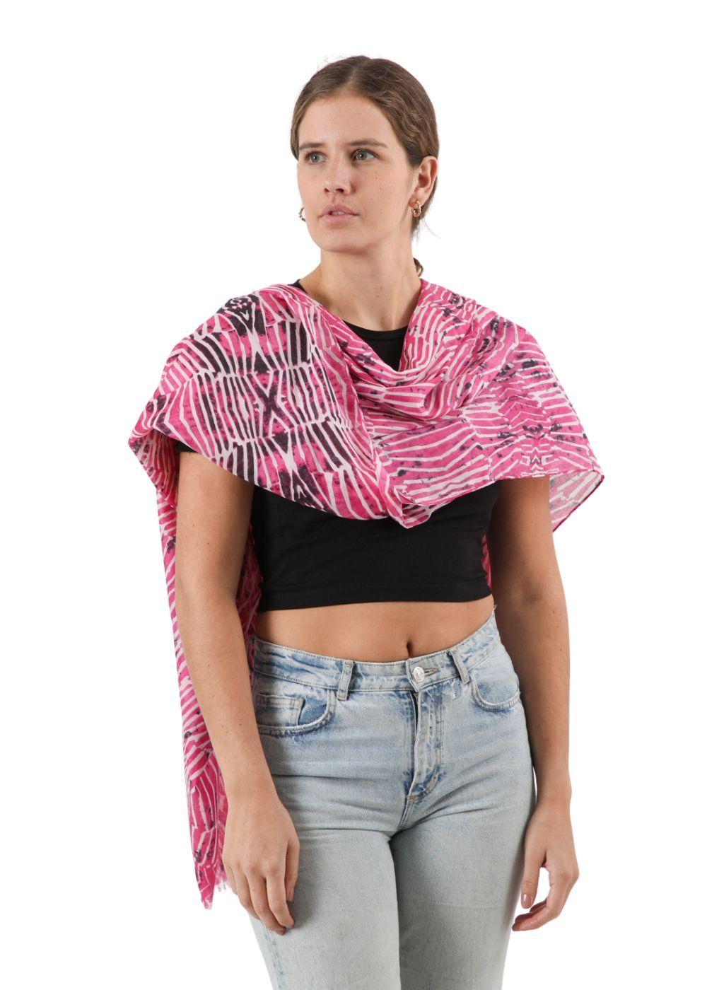 Pañuelo Estampado Causia Rosado Humana-2