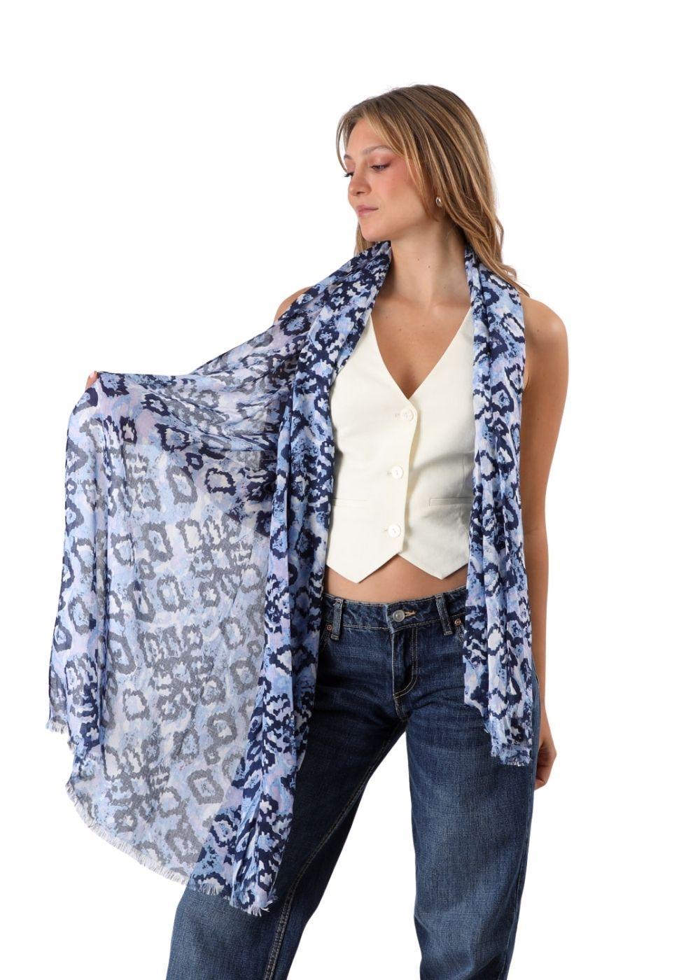 Pañuelo Estampado Alex Azul Humana-2