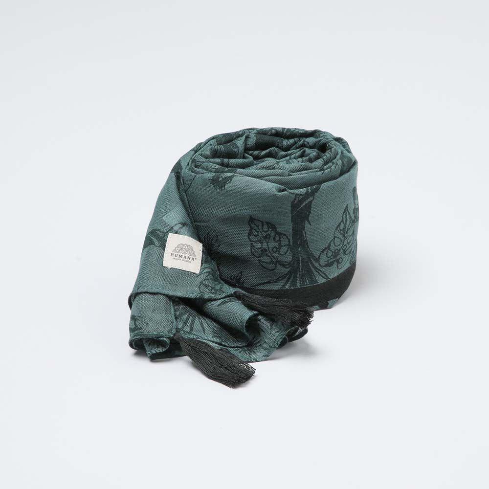 Pañuelo Estampado Almansa Verde Humana-0
