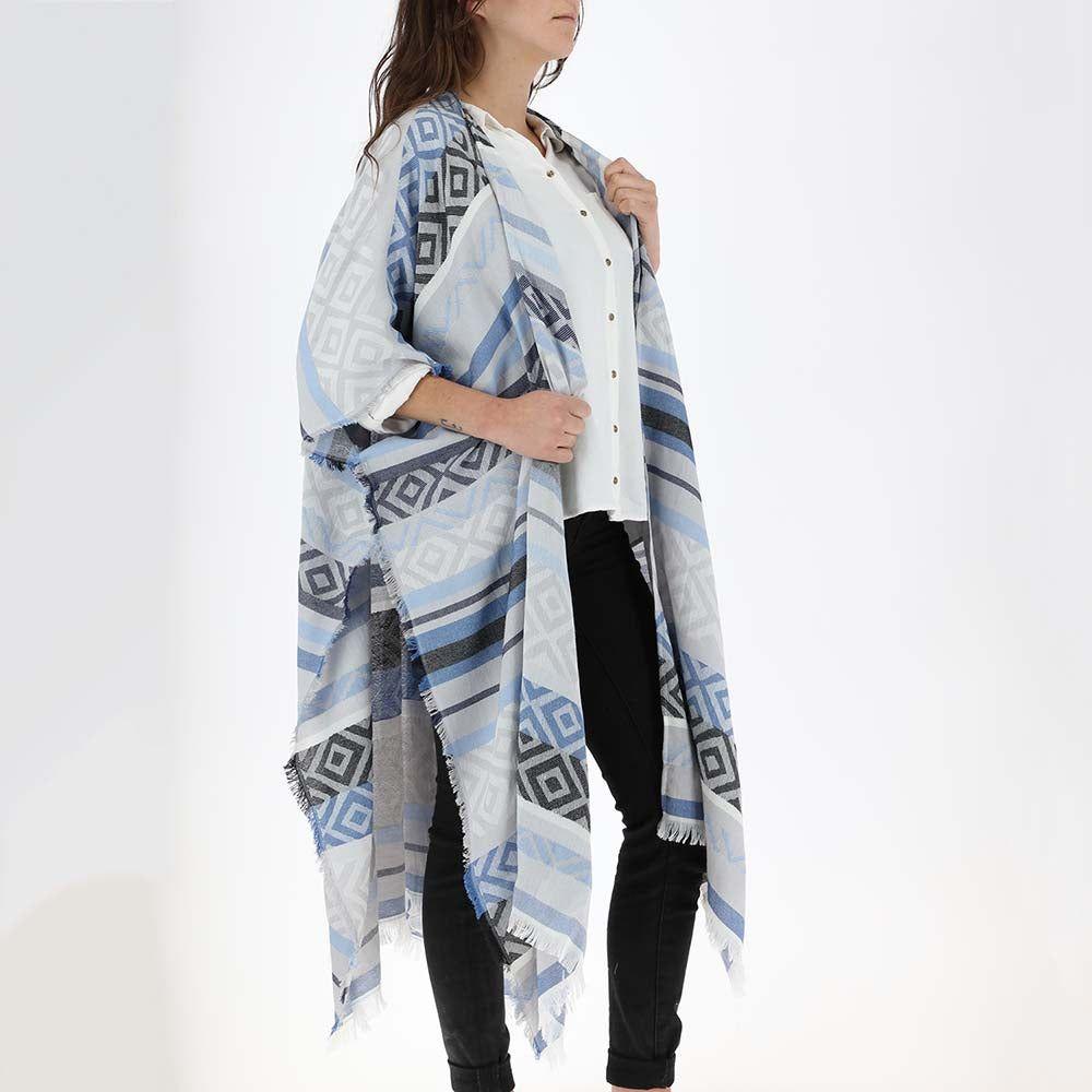 Kimono Aztec Azul Humana-0