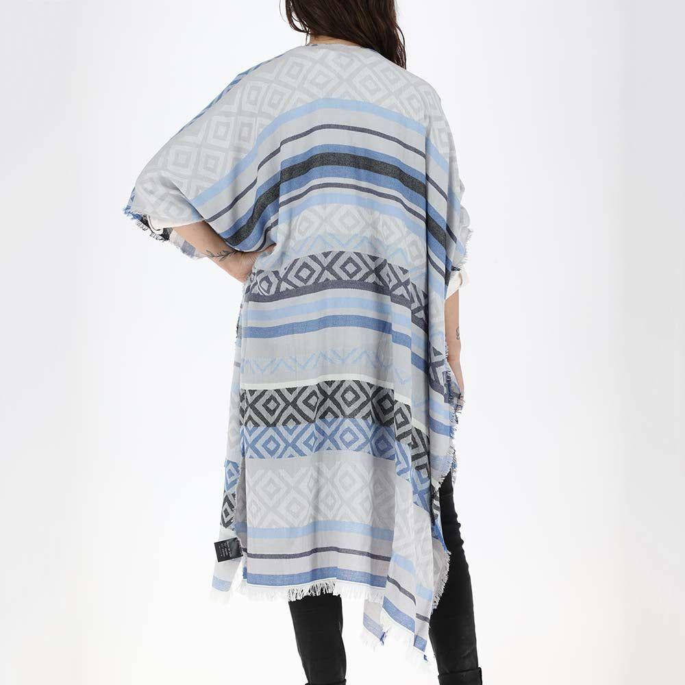 Kimono Aztec Azul Humana-1