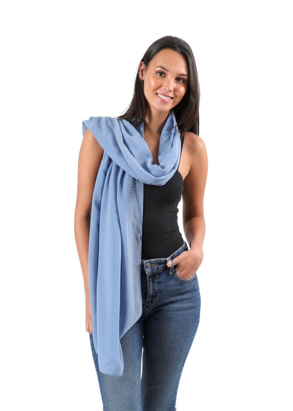 Pañuelo Liso Fallon Azul Humana-2
