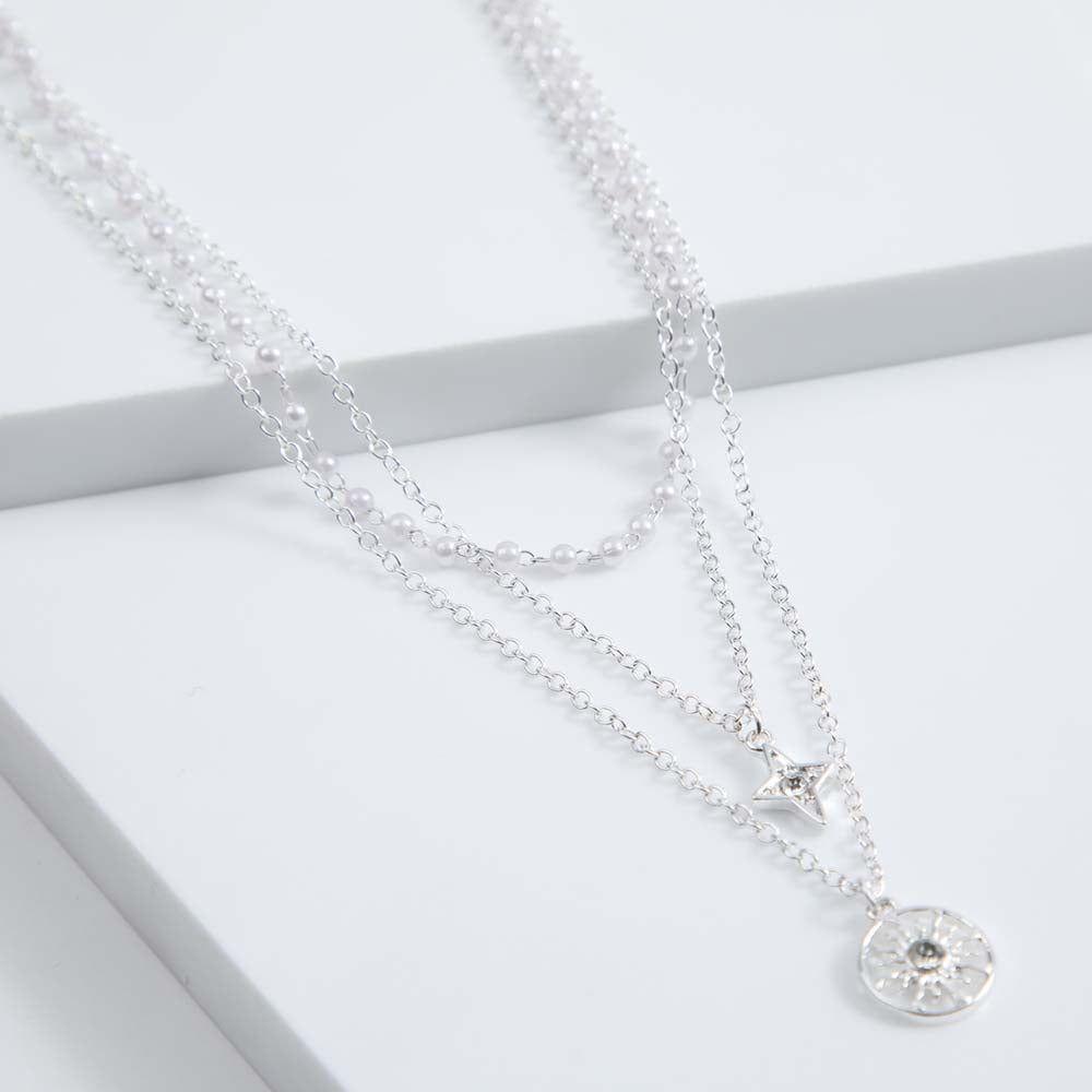 Collar Corto Partei Plateado i-D-0