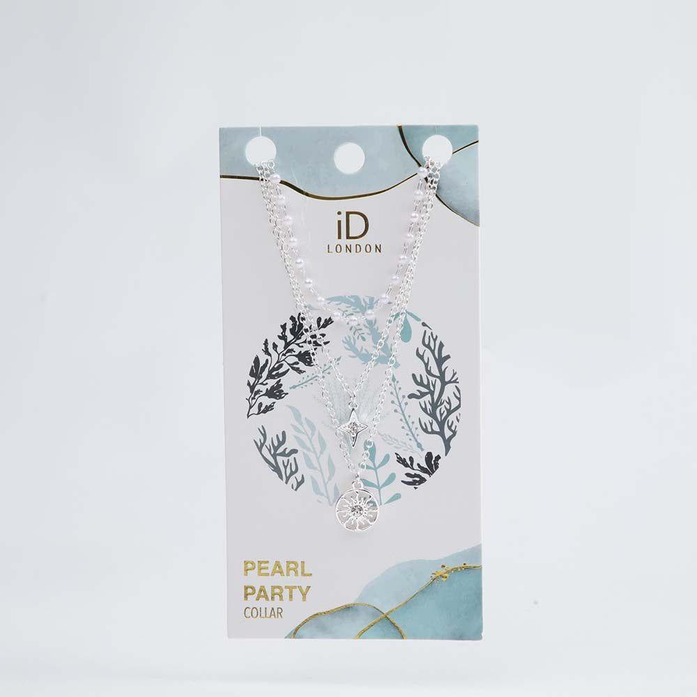 Collar Corto Partei Plateado i-D-1