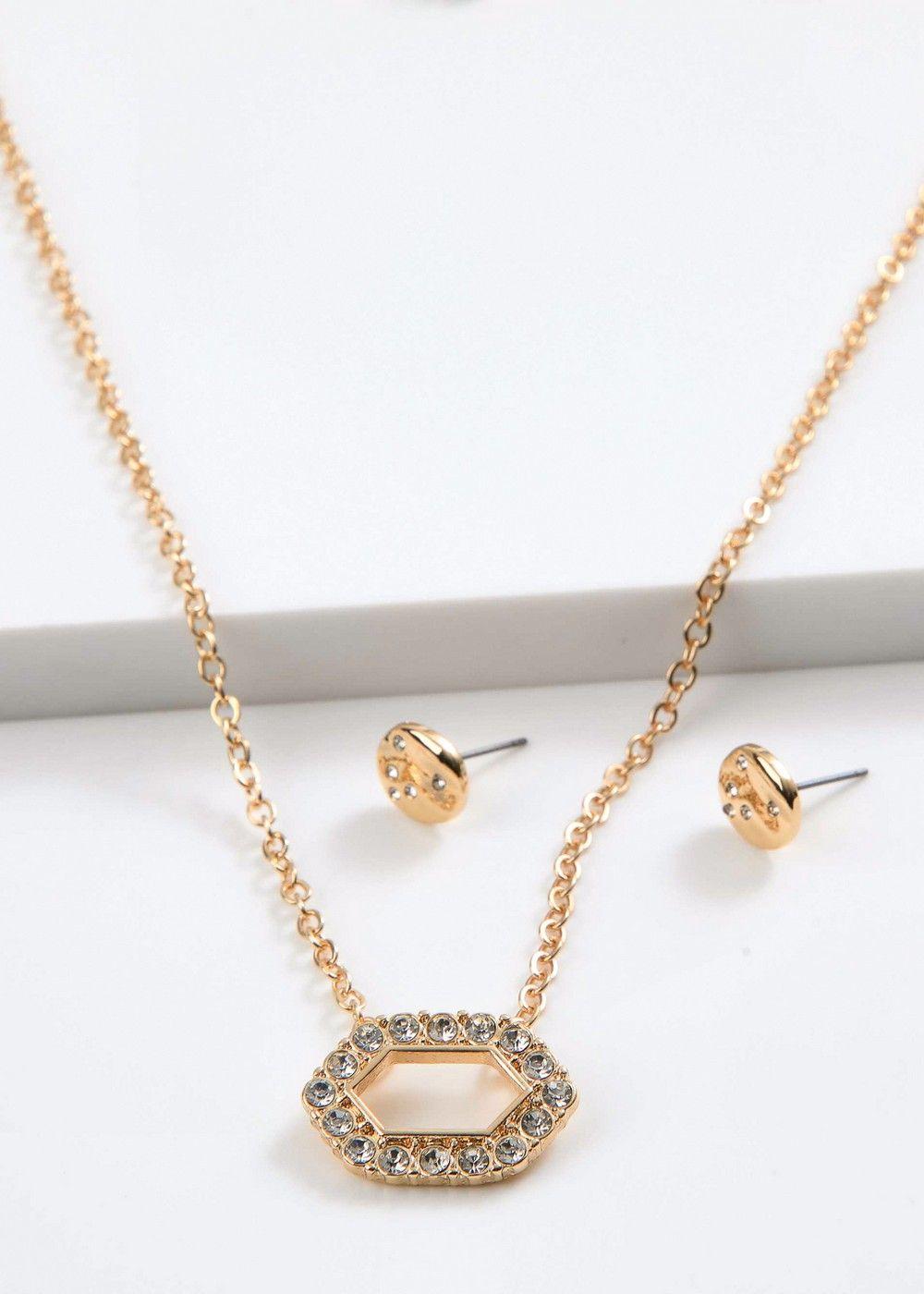 Set De Collar Viví Dorado I-D-0