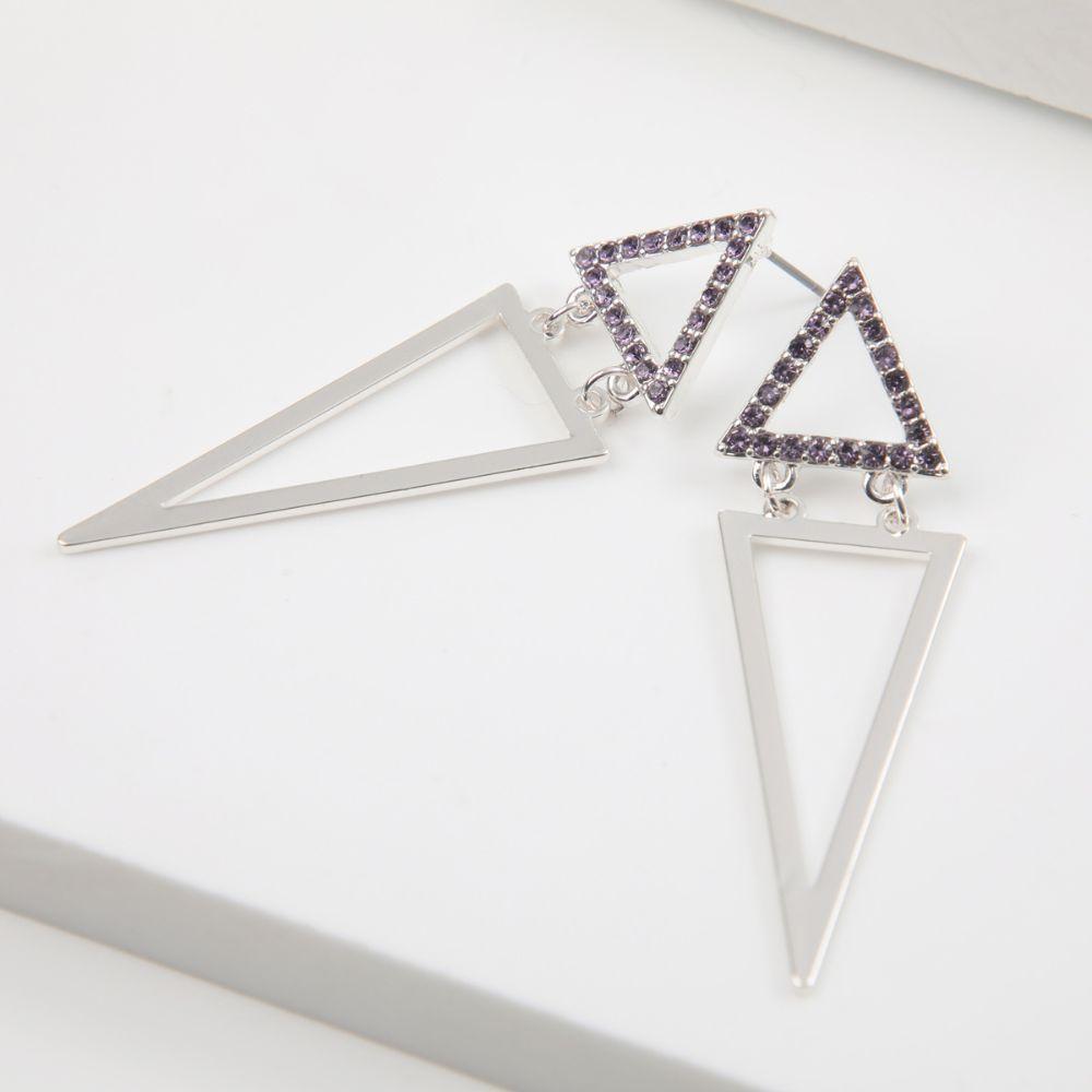 Aros Largo Lia Plateado i-D-0