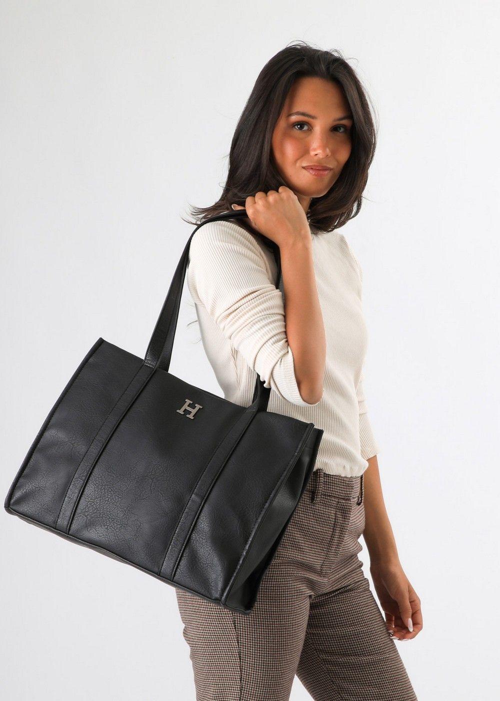 Cartera Tote Sara Negro Humana-3