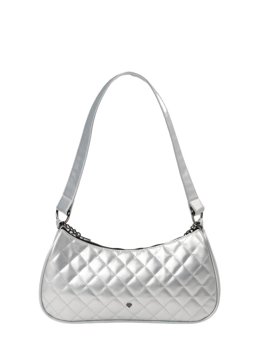 Cartera Hombro Arles Silver Plateada i-D-0