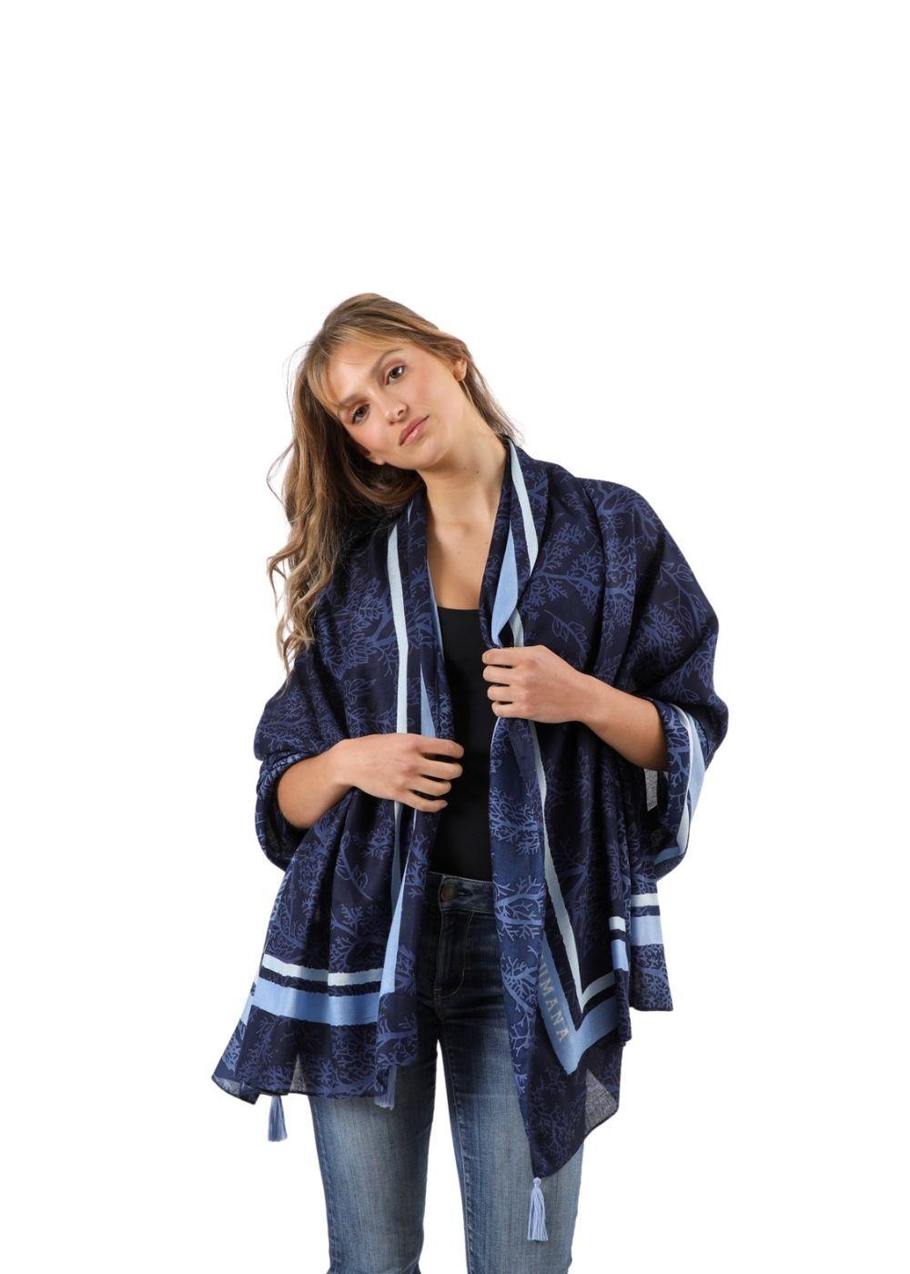 Pañuelo Estampado Gretha Azul Humana-2