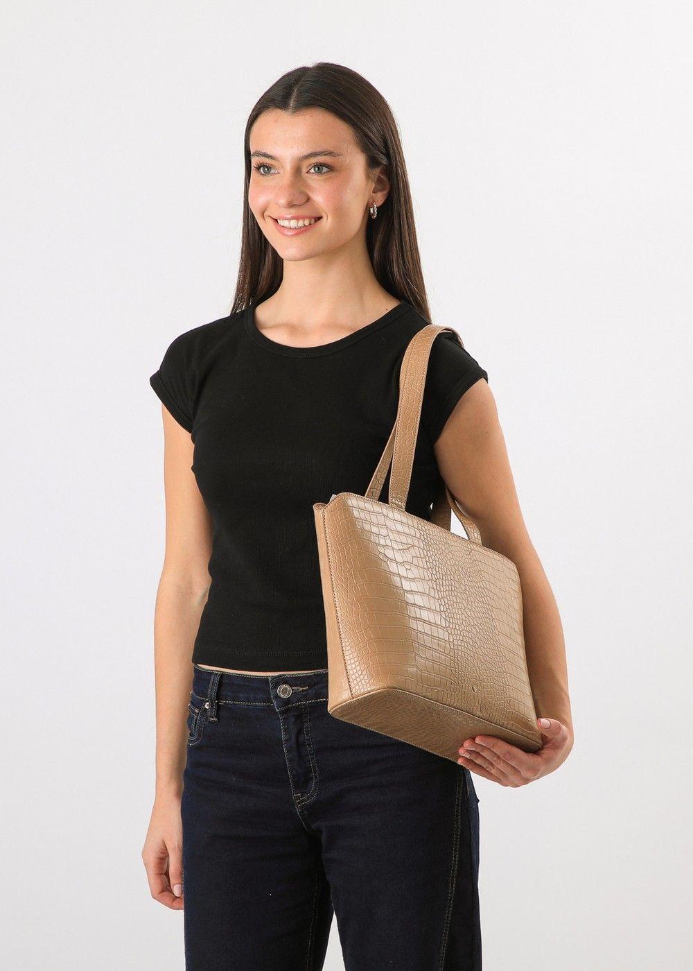 Cartera Hombro Aromo Taupe I-D-2