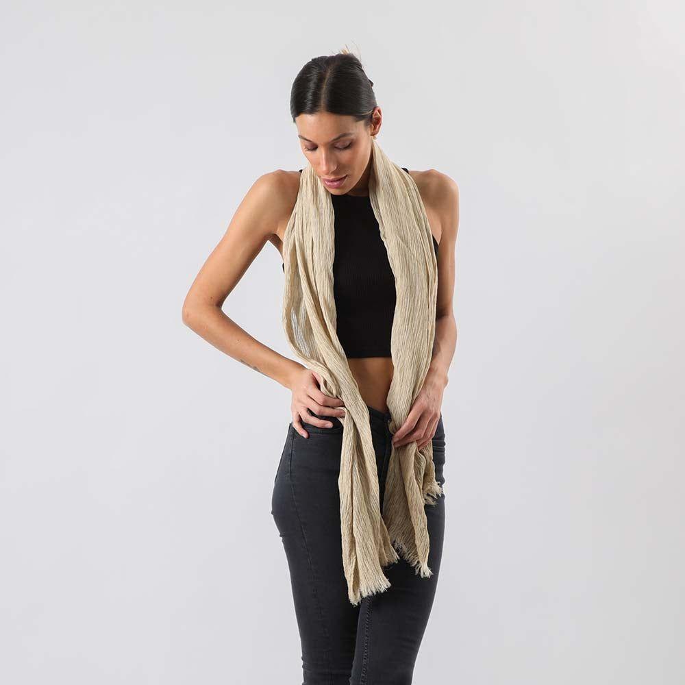 Pañuelo Liso Lottie Beige i-D-1