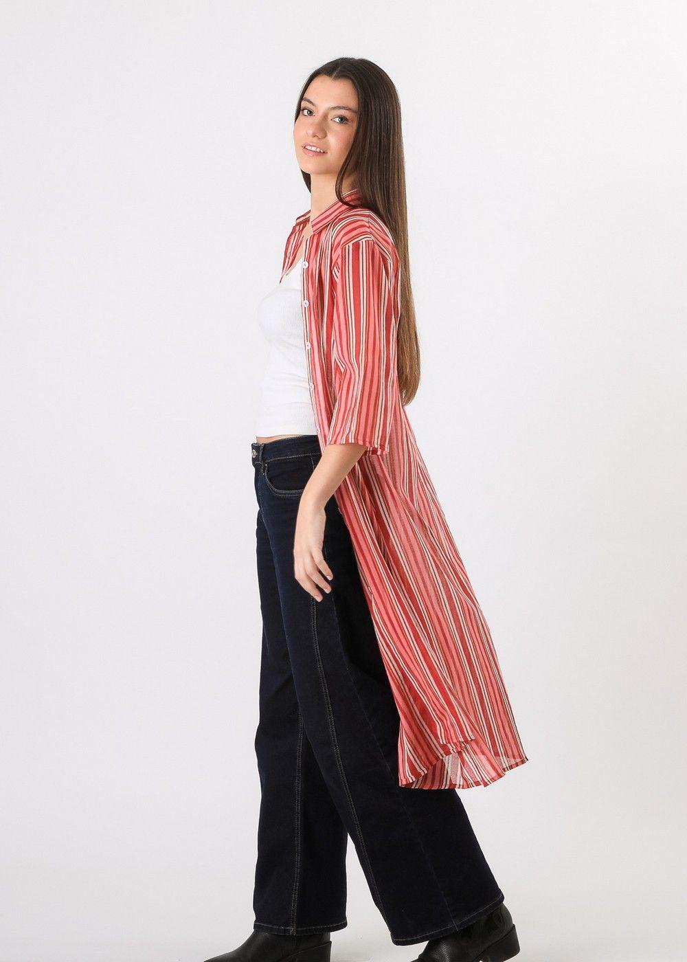 Kimono Stripes Naranjo Humana-1