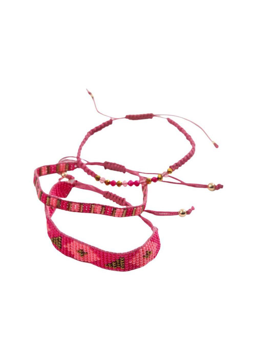 Set Pulseras Oleiros Rosada Humana-0