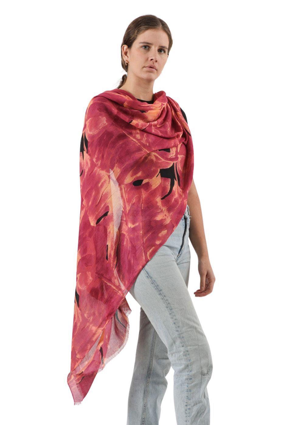 Pañuelo Estampado Cardo Morado Humana-2
