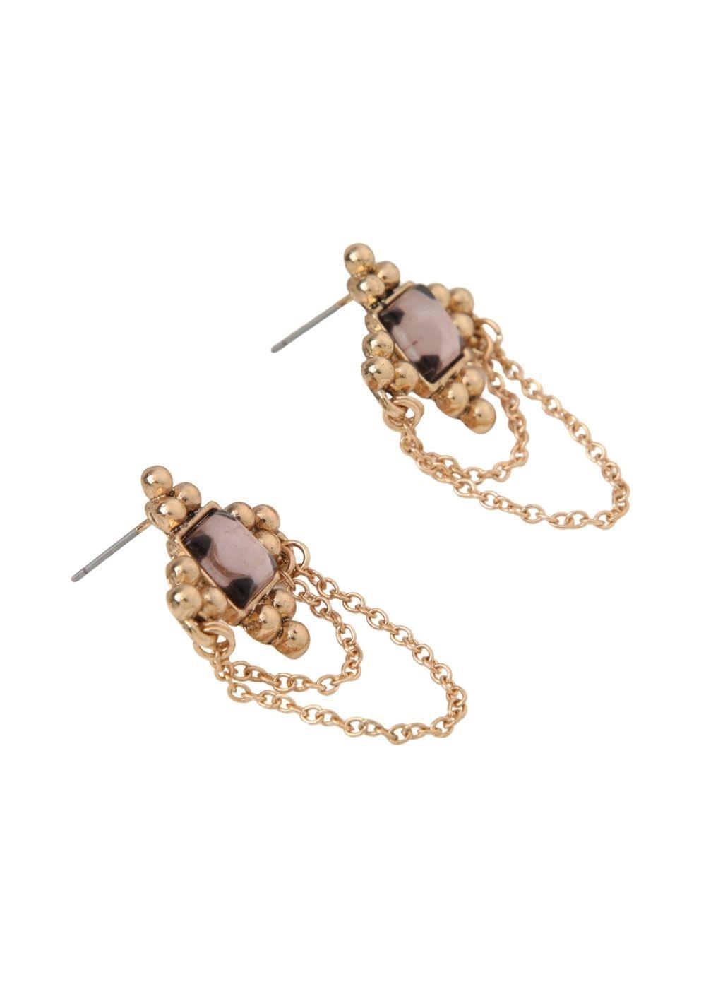Aros Mediano Dorado Boho Humana-0