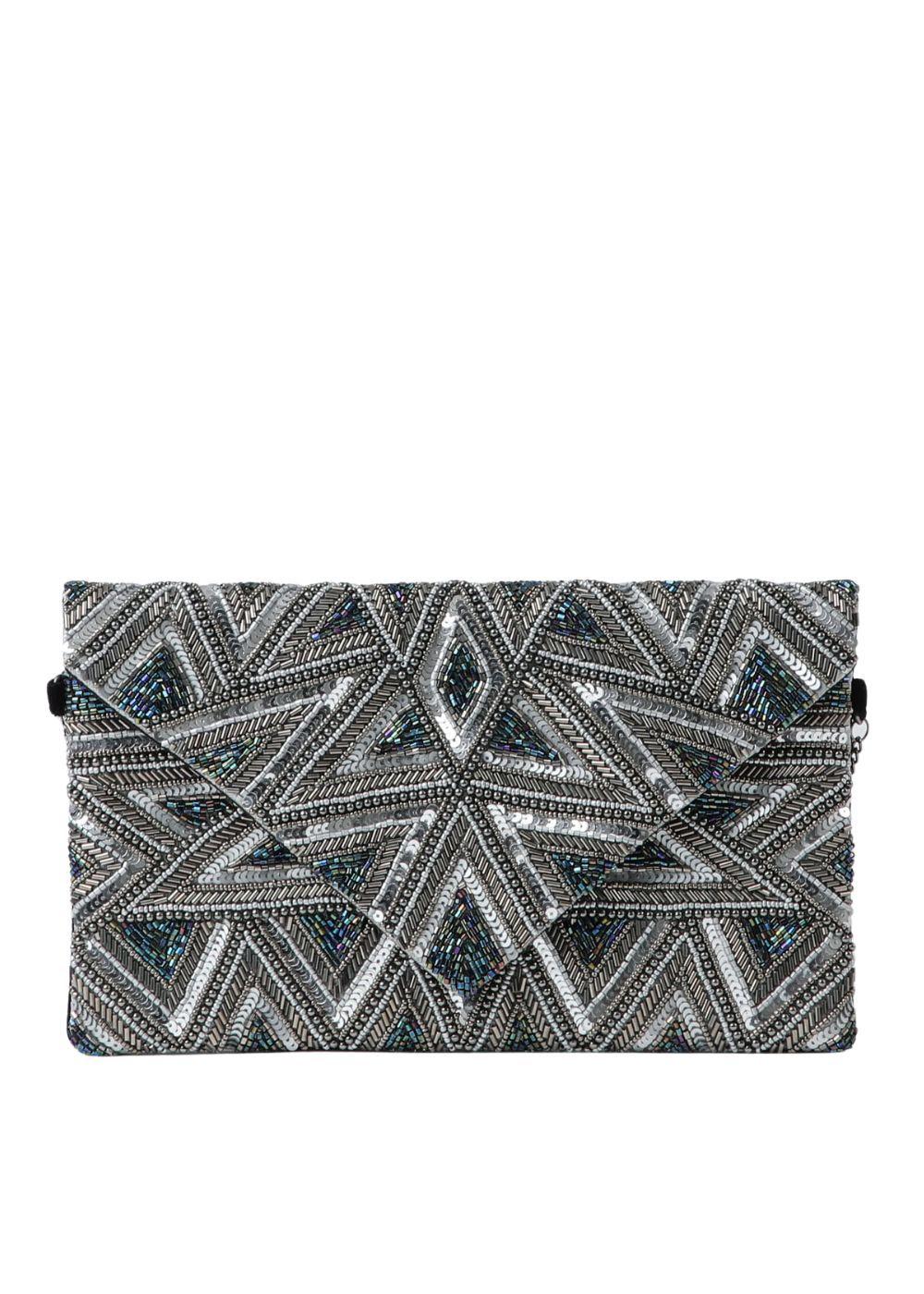 Clutch Queen Plateado Humana-0