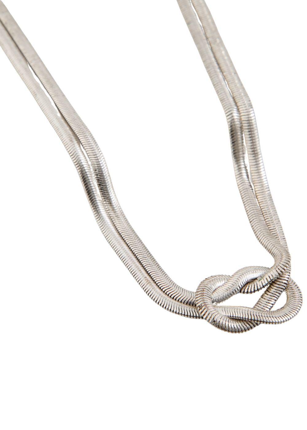 Collar Corto Genesis Plateado Studio Humana-0