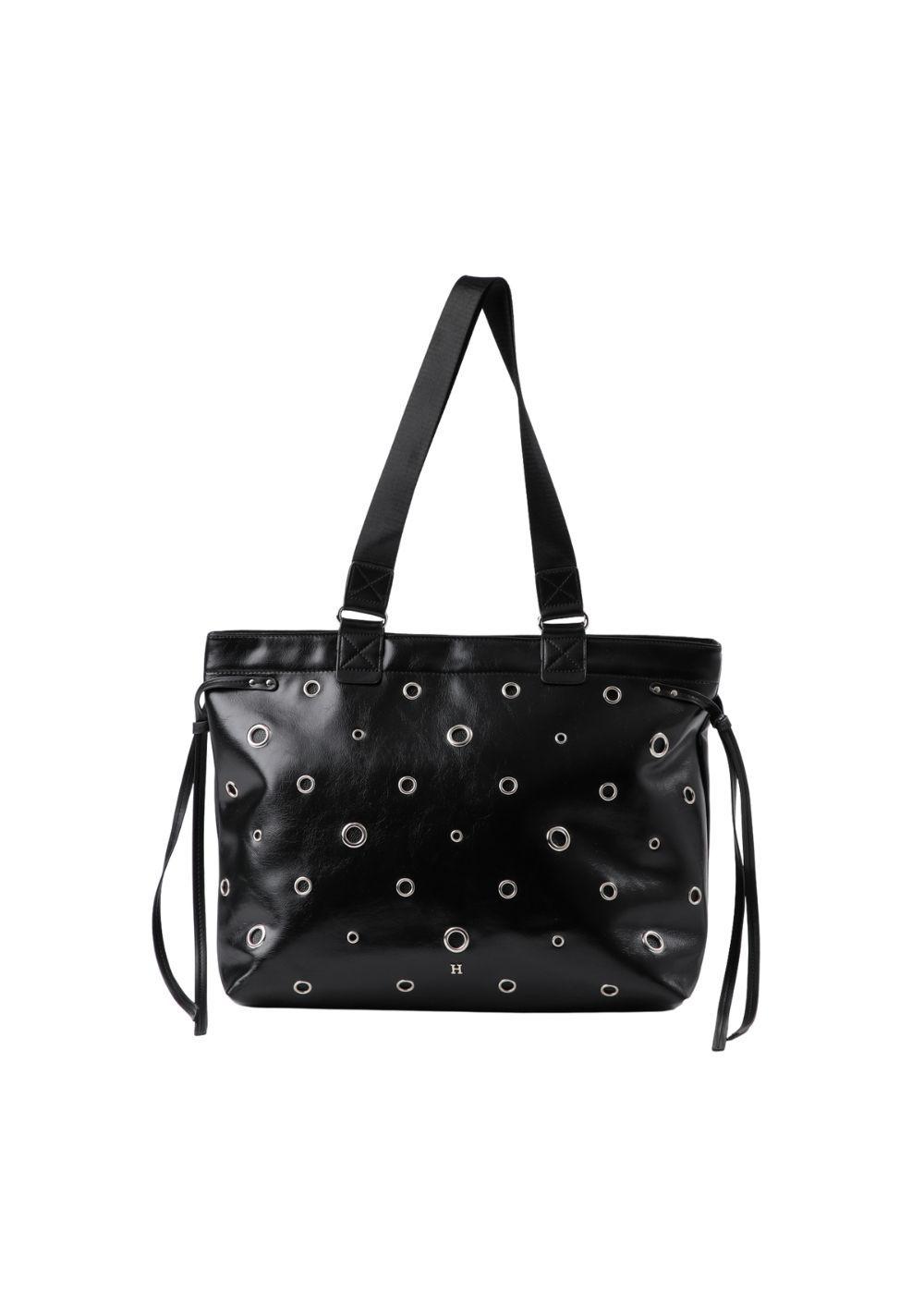 Cartera Tote Ecocuero Casey Negro Humana-0