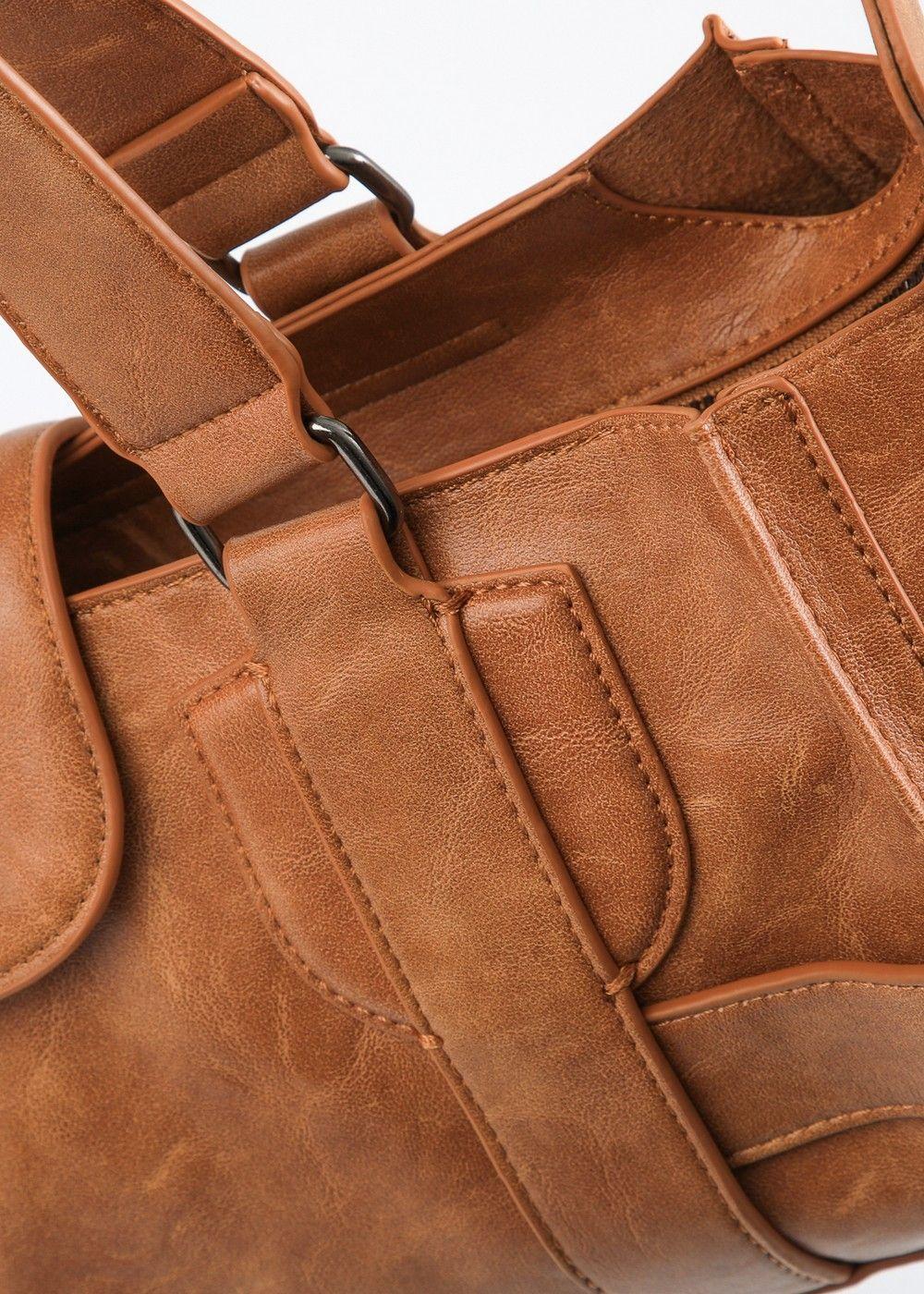 Cartera Hombro Uma Camel Humana-3