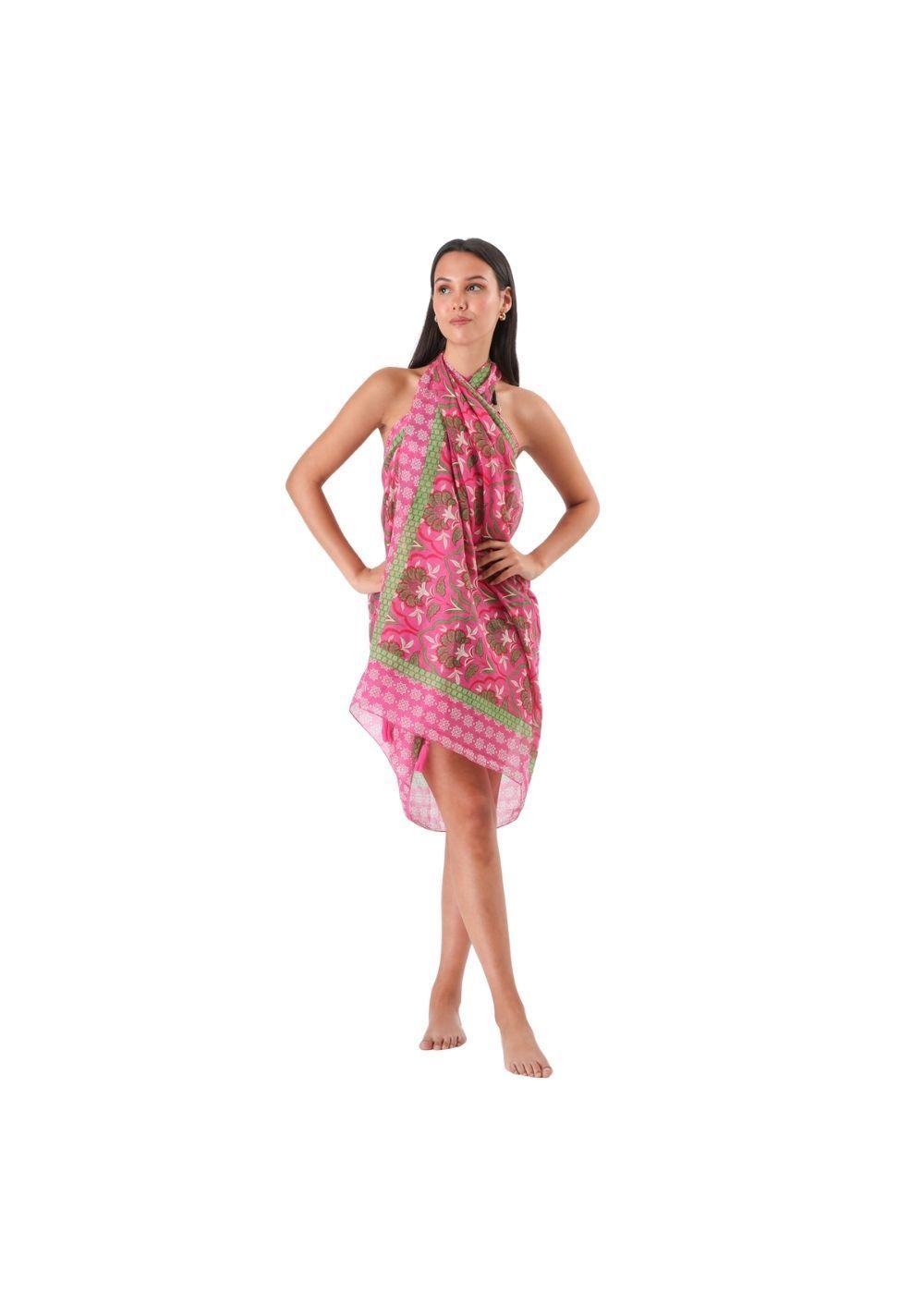 Pareo Estampado Nico Fucsia Humana-2