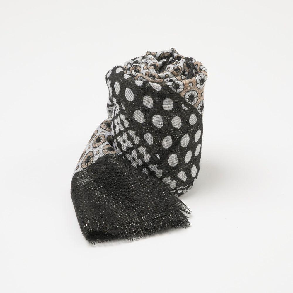 Pañuelo Estampado Regaliz Negro i-D-0