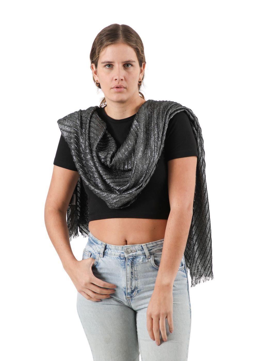 Pañuelo Liso Bowie Negro Humana-2