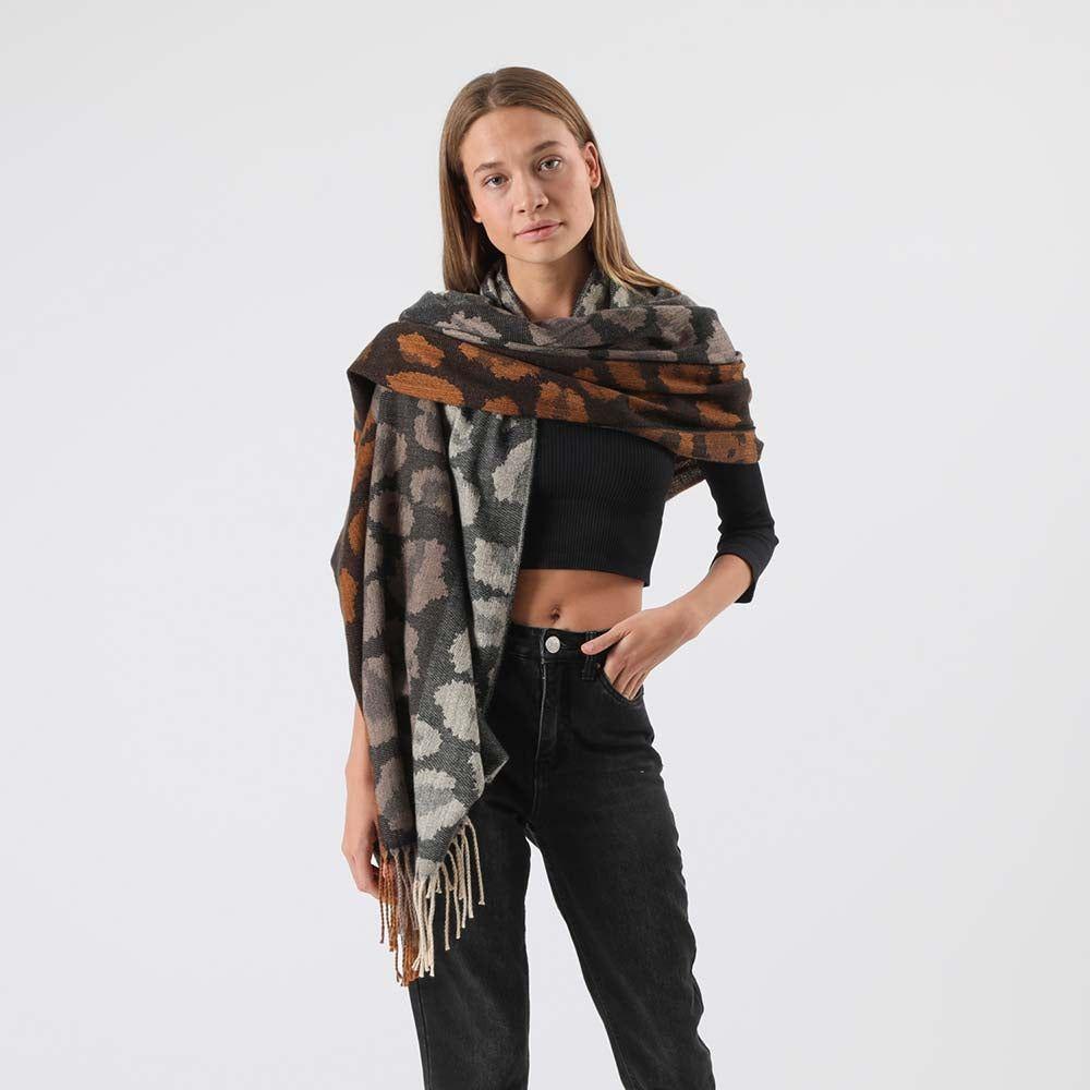 Manta Invierno Animalprint Negro i-D-1